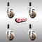 Service Caster 3 Inch 316SS High Temp Glass Filled Nylon 1-1/8 Inch Expanding Stem Caster Set SCC-SS316EX20S314-GFNSHT-118-4 - alternate 1